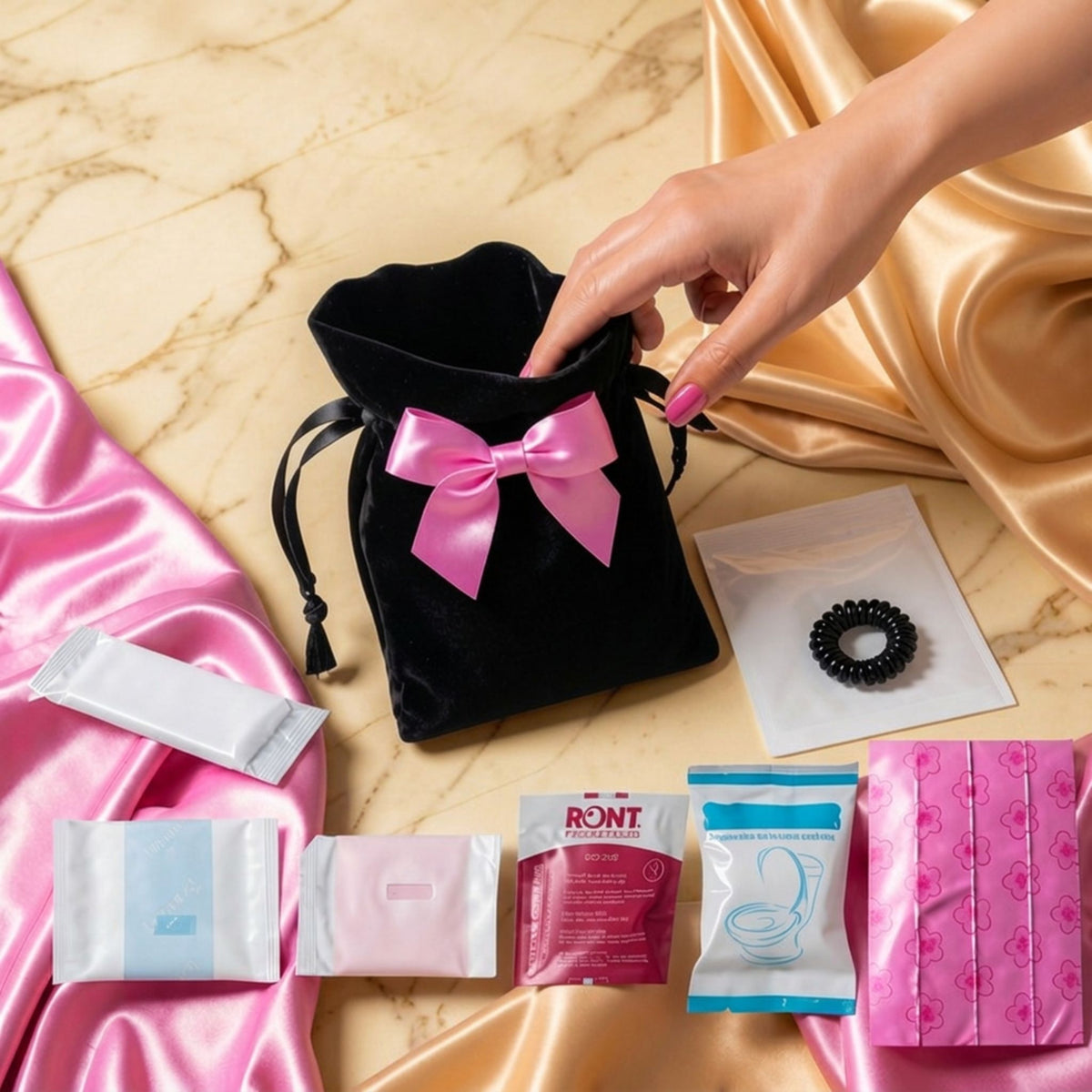 Pochette Satin- SOS Intimité